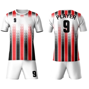 ชุดฟุตบอลแบบสวมใส่ได้ทั้งชายและหญิง สกรีนโลโก้ตามสั่ง ระบายอากาศได้ดี แห้งเร็ว ชุดกีฬา ชุดฟุตบอล พร้อมบริการดรอปชิปปิ้งสำหรับชุดฟุตบอล - Product Image 1