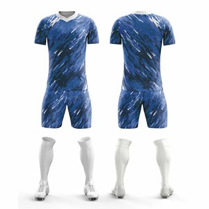 Uniforme de fútbol profesional de alto rendimiento para equipos y clubes en Azul | Hombres Mujeres Jóvenes Tallas - Product Image 6