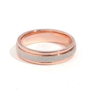 Anillo de Promesa para Hombre Jeulia de Plata de Ley, Chapado en Rodio, Estilo Geométrico Hip Hop, Anillo de Aniversario - Product Image 1
