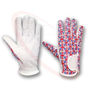 Scerno de cuero al por mayor de alta calidad combinado con tela elástica Guantes de Golf Venta caliente Guantes deportivos de Golf de mano izquierda - Product Image 2