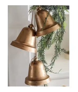 Campana de vaca de hierro decorativa de primera calidad hecha a mano con artesanía tradicional para jardín doméstico y Granero por decor IMPEX - Product Image 2