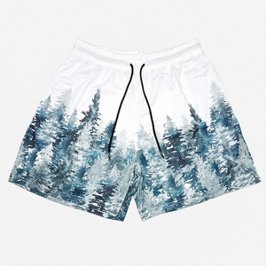 High Quality Mens Sublimation Mesh <b>Shorts</b> Custom Printing Logo Beach Wear - Product Image 1