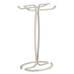 Porte-serviettes en argent de luxe offrant un rangement élégant à la mode et un charme de salle de bain minimaliste sophistiqué - Product Image 5