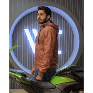 Blouson Bomber en Cuir Véritable Détachable à Capuche SF002H Marron Ionique Taille XS Fourniture ODM Cuir de Vache Peau de Mouton Peau d'Agneau - Product Image 4