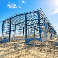 Structure préfabriquée en acier léger pour porcherie, abri à chèvres, grange, bâtiment avicole, ossature métallique préfabriquée, construction métallique