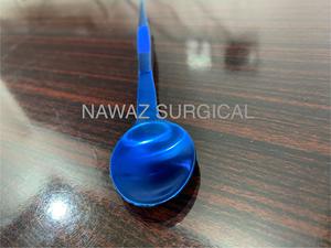 Cuchara de prueba Pinzas Platos dobles personalizados Cuchara azul de acero inoxidable con pinzas Cuchara de doble función - Product Image 5