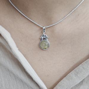 Colgante Golen Light Silver Fine con diseño de flor de rutilo para ocasiones de regalo - Product Image 2