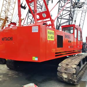 Grue sur chenilles hydraulique d'occasion Hitachi KH180-3 50 tonnes, grue à flèche en treillis de 58 m, marque japonaise d'origine, faible nombre d'heures, certifiée CE - Product Image 5