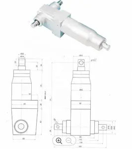 200mm שבץ הידראולי צילינדר מיטת בית חולים, יופי מיטה, מיטה רפואית ועיסוי מיטת