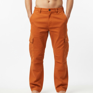Men cotton cargo pants OEM factory supplier wholesale custom made stylish outdoor casual tactical workwear multi pocket <b>trousers</b> - Product Image 1