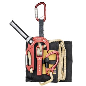 Sistema de escape de incendios Rescue Levr con gancho, descensor, mosquetón y cuerda - Product Image 1