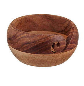 Porte-bol en fil de bois au meilleur prix accessoires de tricot et de crochet et outils de designer en bois naturel - Product Image 1