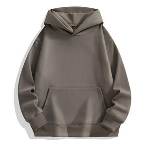 Diverses couleurs 100% coton Streetwear surdimensionné coton lourd pulls à capuche pour hommes - Product Image 6