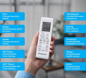 En stock, prêt à être expédié Daikin ®   Système de pompe à chaleur murale monozone 9 000 BTU Entra 18 SEER2 Mini-Split R32 |   230V - Product Image 5