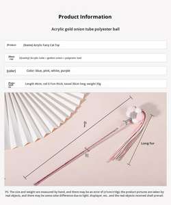 Qbellpet Bacchetta Magica Interattiva per Gatti con Campanello e Pallina in Morbido Velluto di Alta Qualità - Product Image 5