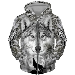 Nouveau 100% coton biologique pull décontracté 3D Sublimation imprimé hommes sweats à capuche élégant respirant fermeture éclair sweats à capuche hommes - Product Image 5