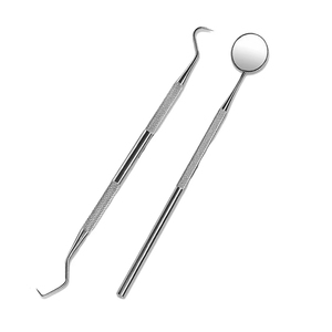 Professional Dental Tooth <b>Cleaning</b> Kit Steel Dentist's <b>Scraper</b> Plaque Remover Set Dental Hygiene Instruments - Product Image 1