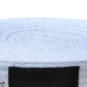 เข็มขัด BJJ GI สีขาว100% ผ้าฝ้ายที่มีคุณภาพสูงทนทานนุ่มสบายสำหรับการฝึกหนัก - Product Image 4