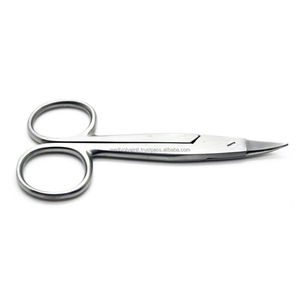 Tijeras Curvas Profesionales para Coronas, Punta de 4.5 cm, Acero Inoxidable, Herramienta Quirúrgica Dental Manual y Duradera, OEM, ODM, Marca Privada - Product Image 3
