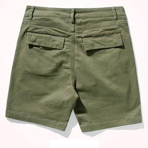 Venta al por mayor Atlético personalizado ropa de trabajo 100% algodón pantalones cortos de fitness pesados con botón pantalones cargo patrón sólido estilo casual para hombres - Product Image 2