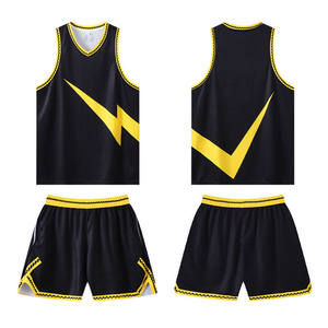 Ensemble de maillot de basket-ball pour hommes, jersey et short légers, respirants et à séchage rapide, vêtements de sport durables pour l'entraînement et la pratique en équipe - Product Image 2