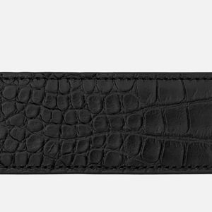 Cinturón de Cuero Genuino Negro de Estilo Casual para Hombre, con Hebilla de Pin, Último Diseño, Venta en Línea, Precio Razonable Personalizable - Product Image 6