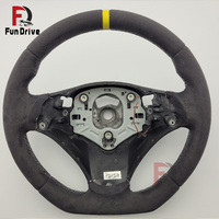Volant en cuir personnalisé pour BMW Série E avec fibre de carbone pour BMW E81 E87 E82 E88 E21 E30 E36 E46 E90 E91 E92 E93 E28 E34 E39 E60