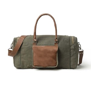 Fashion Vintage Leather Sport <b>Duffle</b> <b>Bag</b> with Polyester Lining for Men's Travel Business & Outdoor Use - Product Image 6