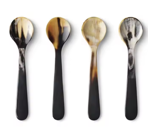 New Design Handmade Horn Spoon in All Size with Long Handle Horn <b>Cutlery</b> Buffalo Horn Spoon from India - Product Image 1