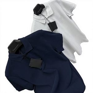 T-shirt en coton uni pour homme, manches courtes, col rond, décontracté, respirant, écologique, OEM ODM, logo personnalisé sur le devant, grandes tailles - Product Image 1