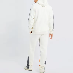Custom Tracksuit Stacked Pants Sweatsuit Men's Pullover Flared Sweatpants and <b>Hoodie</b> Sets for Men - Product Image 2