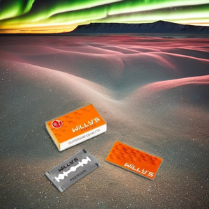 Cuchilla de afeitar de acero inoxidable de doble filo para hombres de alta calidad, herramienta de aseo suave Premium - Product Image 2