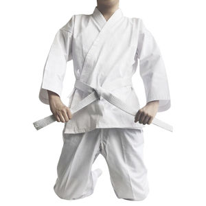 Jiu jitsu kimono kimono de jiu jitsu approuvé par la WKF costume de karaté blanc de haute qualité pour l'entraînement uniforme de karaté confortable OEM - Product Image 4