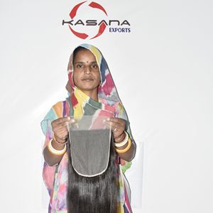 Extensiones de Cabello Natural Indio Sin Procesar 7*7 con Cutícula Alineada, Color Natural para Mujeres, Pelucas de Cabello Humano Negro Virgen a Precio Económico - Product Image 5