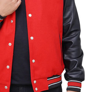 Top qualité unisexe Baseball veste hiver Streetwear Logo personnalisé broderie cuir chaud pour les femmes 2025 - Product Image 5