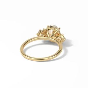 Proveedor Original de Moissanita, Anillos de Plata de Ley 925, Joyería Fina, Anillo de Diamante Moissanita de 1 Quilate para Mujer, Anillos de Boda - Product Image 3