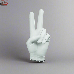 Venta al por mayor de guantes de golf con logotipo personalizado que brillan en la oscuridad, ecológicos, cómodos, transpirables, antideslizantes, duraderos, para hombre y mujer, hechos de cuero para deportes - Product Image 2