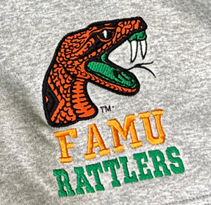 Florida A & M University Short de fermeture à cordon taille haute de style vintage écologique pour hommes Broderie 3D Caractéristique anti-rides - Product Image 3