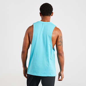 Débardeurs 100% coton pour hommes Chemise de sport respirante à séchage rapide et à haute élasticité pour l'entraînement physique et la course en plein air - Product Image 3