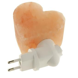 Lámpara de pared de sal del Himalaya con corazón romántico, lámpara de roca de cristal Natural para un uso acogedor en el hogar y el bienestar - Product Image 3