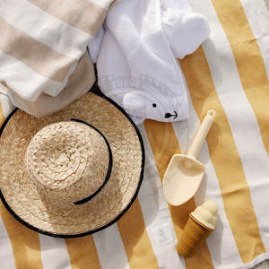 Serviette de plage en coton doux de haute qualité, grande taille, séchage rapide, légère, absorbante, pour les voyages d'été, la piscine - Product Image 3