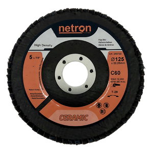 Netron Premium Céramique Haute Densité 125x22mm Disque à lamelles T29 pour meulage en acier inoxydable OEM/ODM Personnalisable - Product Image 1