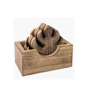 Table Decoration <b>Wood</b> Coaster Tabletop <b>Wood</b> <b>Placemats</b> Coaster for Drink with Heart Design Most Selling - Product Image 6