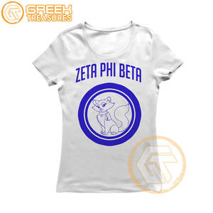 เสื้อยืดผู้หญิง Zeta Phi Beta แบบขายส่ง สั่งทำได้ คุณภาพสูง ระบายอากาศดี ผ้าฝ้ายลำลอง - Product Image 1