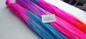Fibra de cabello de piña teñida multicolor vibrante personalizada, fibra vegana ecológica y sedosa. Ideal para artesanos ecológicos - Product Image 6