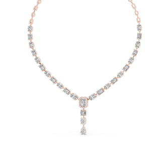 Collar de Diamantes CVD VVS-VS EF de 21.178 CT Creados en Laboratorio, Diseño Elegante de Diamantes, Oro de 18K, 14K, Oro Rosa, Amarillo, Blanco, Lujo - Product Image 3