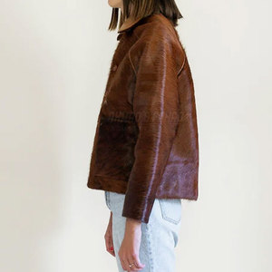 Chaqueta de Cuero Vacuno para Mujer, Resistente, Tejida para Invierno, Impermeable, Transpirable, de la Mejor Calidad - Product Image 3