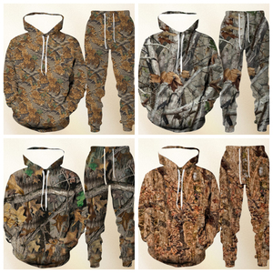 Sudadera con capucha con estampado 3D de animales de caza de camuflaje, chándal para hombre, conjunto de 2 piezas, ropa deportiva para hombre y mujer, traje Unisex 2025 - Product Image 2