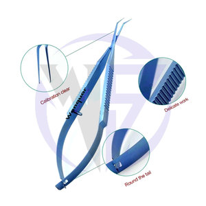 Pince à Capsulorhexis en alliage de titane Haf angulaire en forme d'arc Micro Avulsion ophtalmique Acier inoxydable Cosmétique Chirurgical - Product Image 4