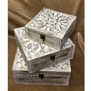 Customized Shape Wooden Storage <b>Box</b> Handcrafted Design Natural Wood <b>Box</b> Mango and Acacia Wood <b>Keepsake</b> <b>Box</b> with Multiple Use - Product Image 6